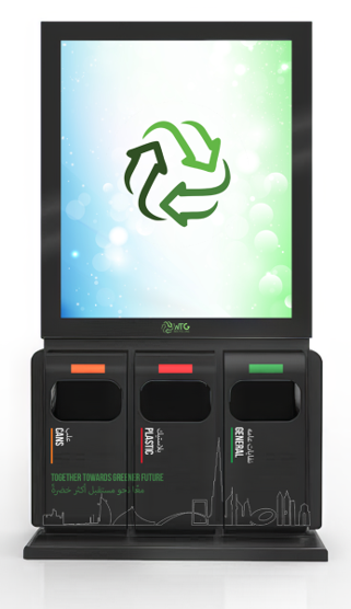 Indoor & Outdoor Advertising Smart Bin Units